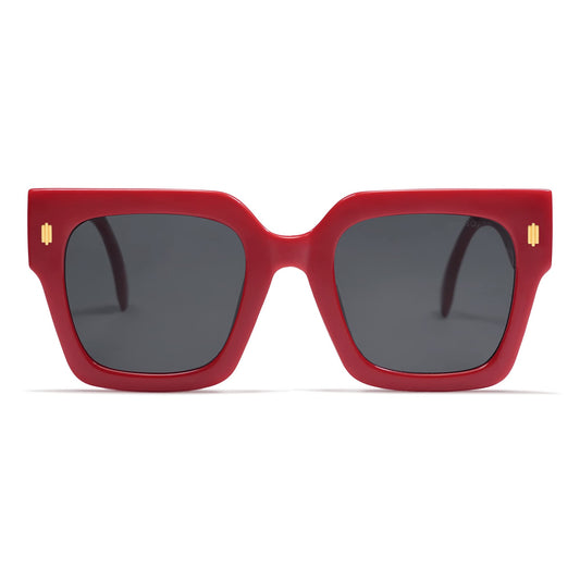 Vintage Oversized Square Sunglasses - UV 400 Protection