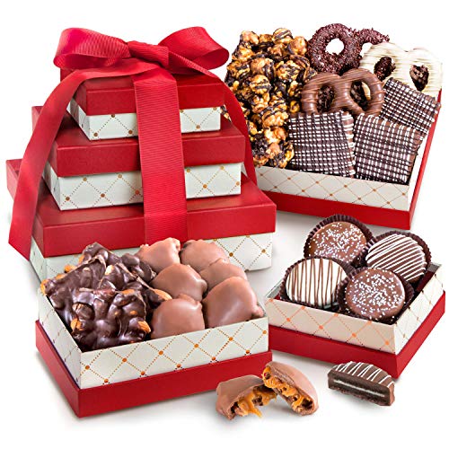 Chocolate, Caramel & Crunch 3-Box Gift Tower