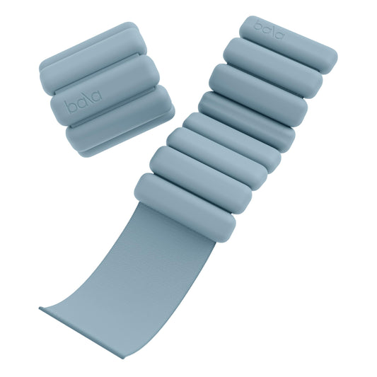Bala Bangles - Set of 2 (1lb Each) | Adjustable Wearable Weights | Monochromatic Sea