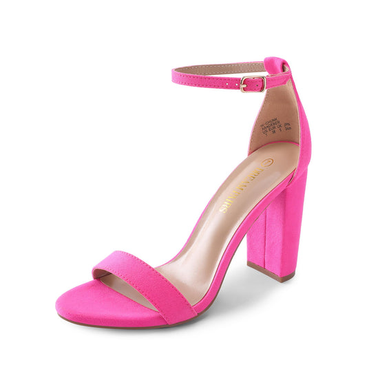 DREAM PAIRS Hi-Chunk High Heel Sandal