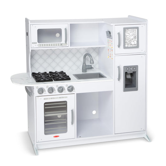 Toy Kitchen - White Chef's Pretend Play Set